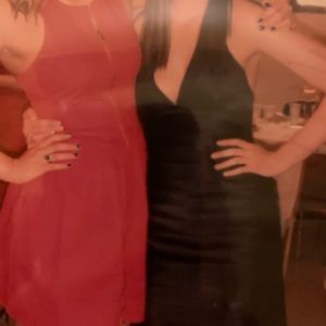 Black cocktail dress